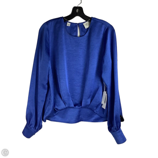 Top Long Sleeve By Fifteen Twenty In Blue, Size: M