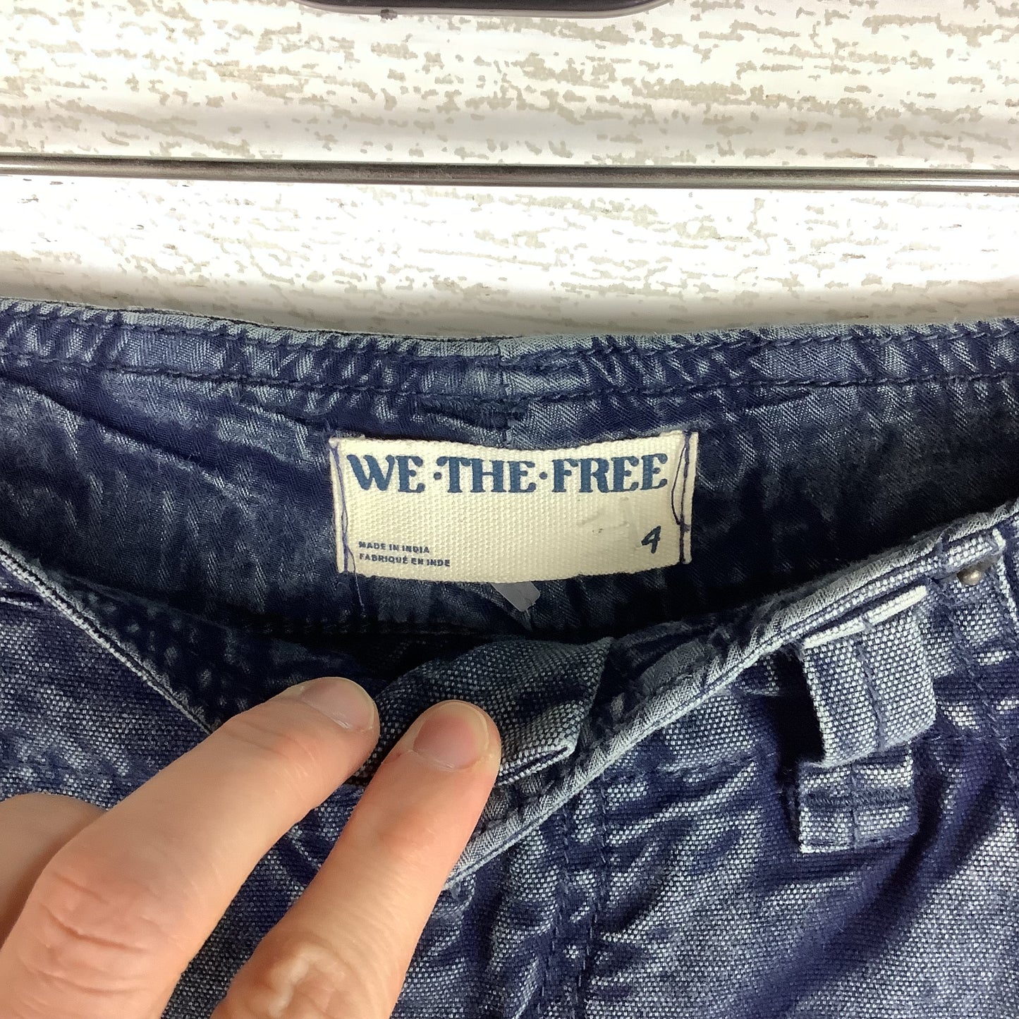 Jeans Wide Leg By We The Free In Blue Denim, Size: 4