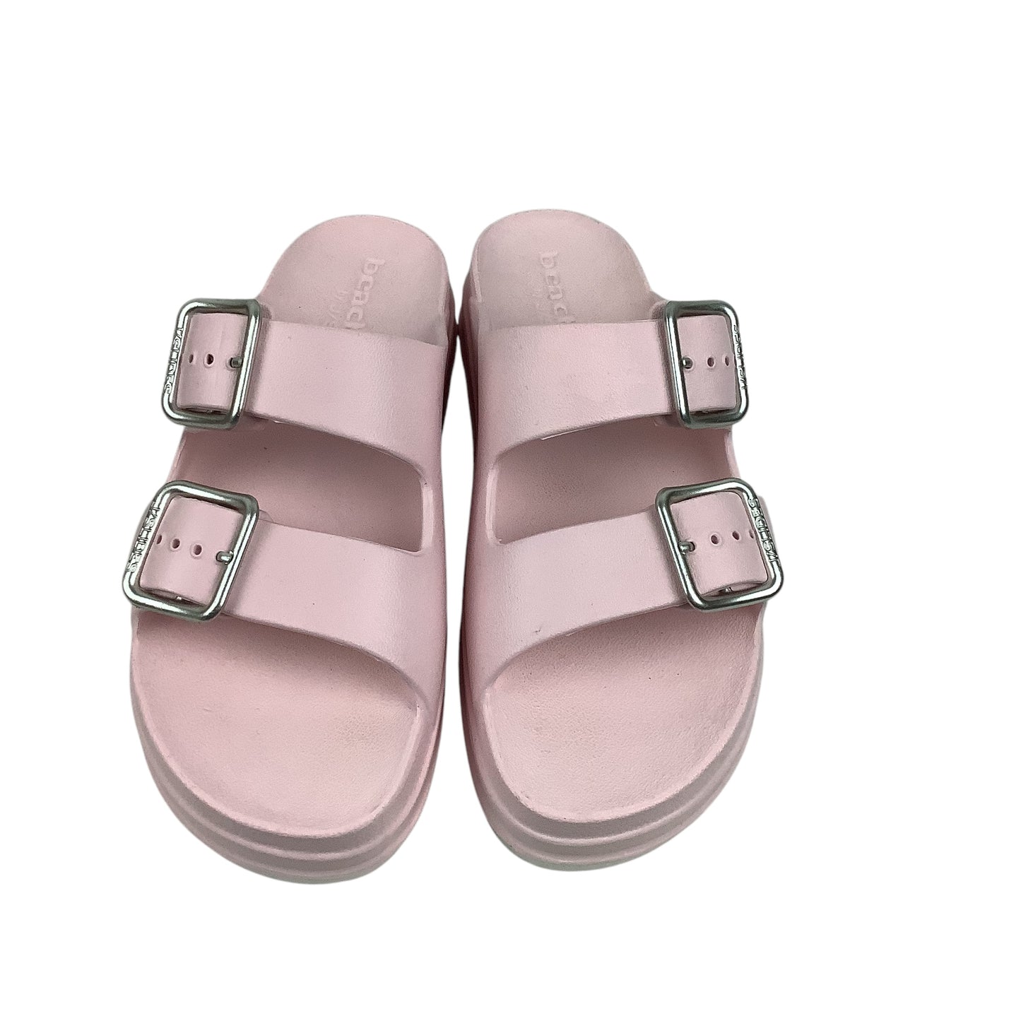 Sandals Heels Platform By J Slides In Pink, Size: 7