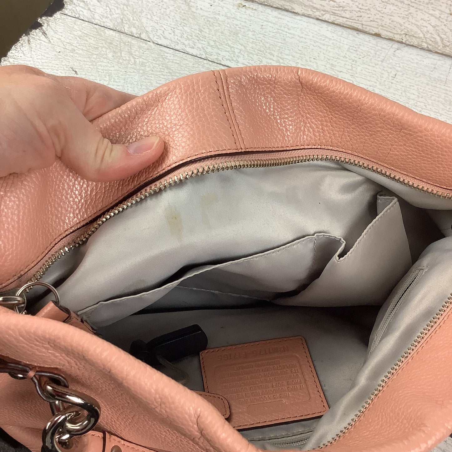Handbag Designer By Coach, Size: Medium
