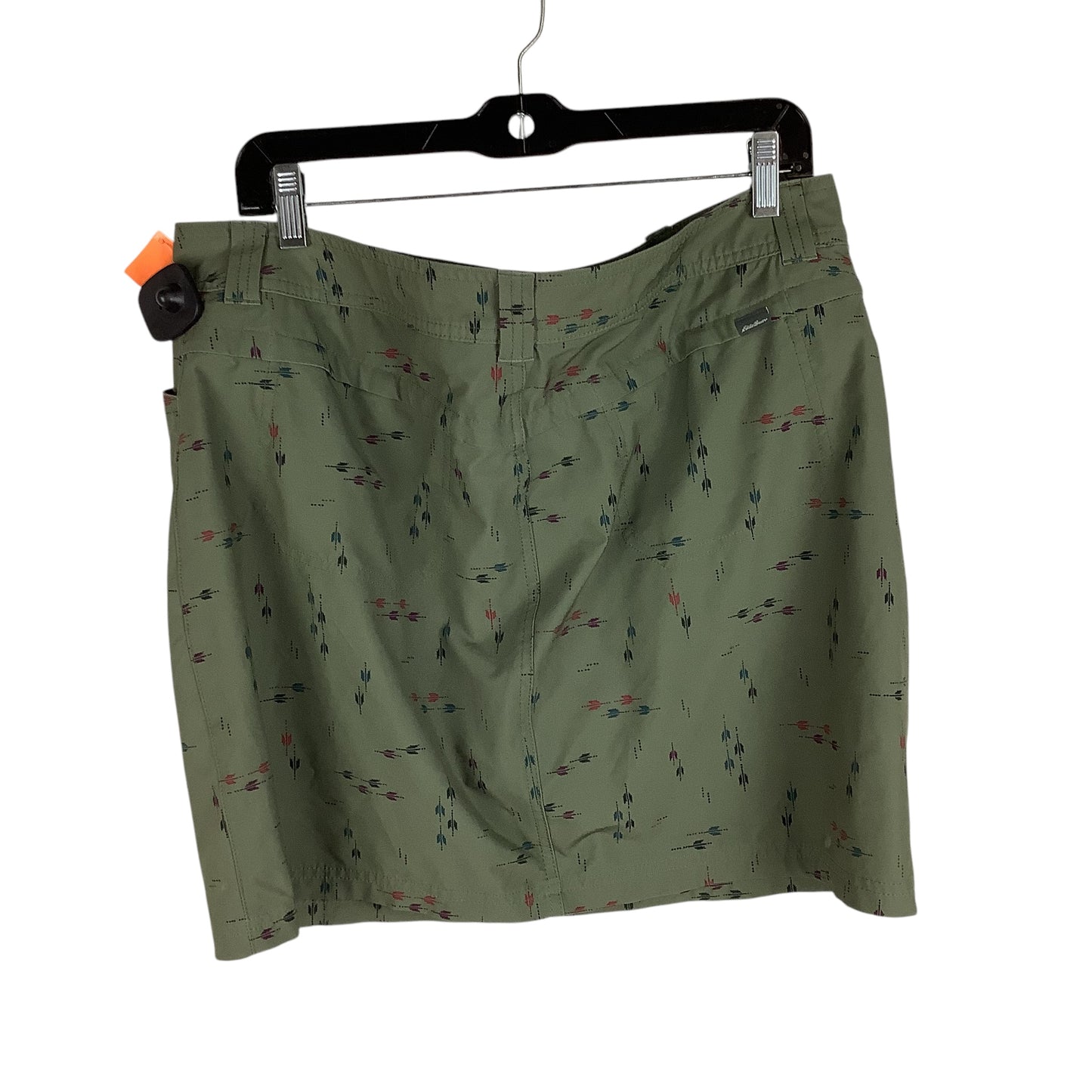 Skirt Mini & Short By Eddie Bauer In Green, Size: L