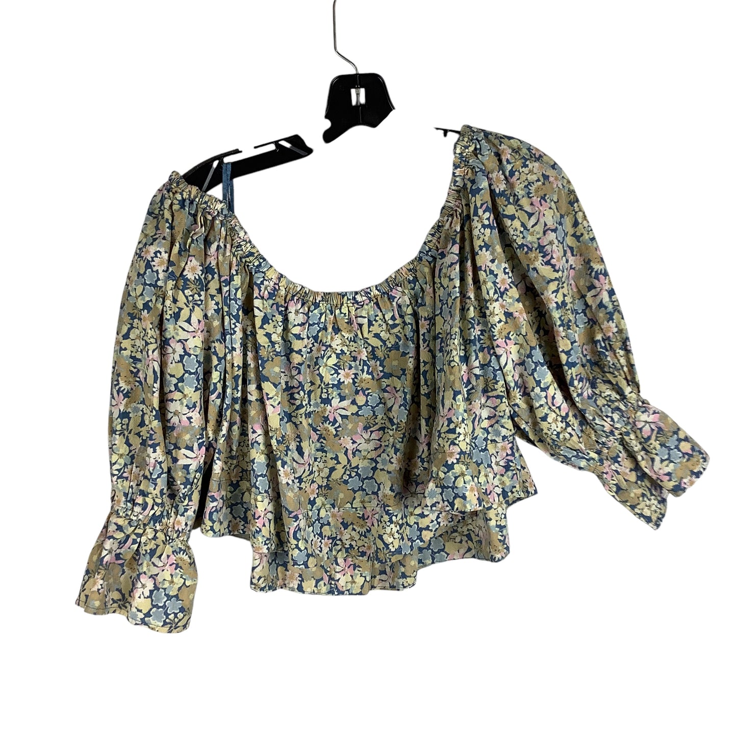 Top Long Sleeve By Free People In Floral Print, Size: Xs