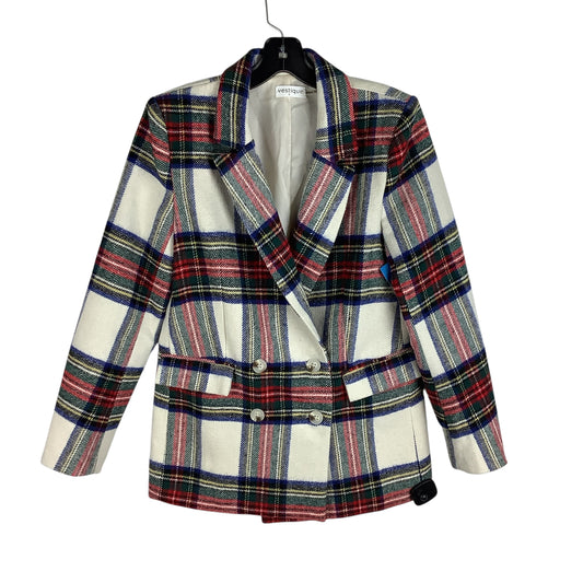 Blazer By Vestique In Plaid Pattern, Size: S