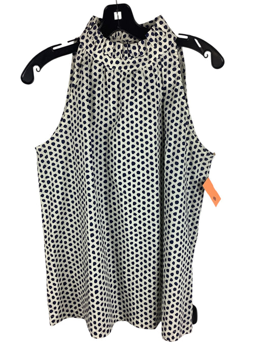Top Sleeveless By Michelle Mcdowell In Polkadot Pattern, Size: L