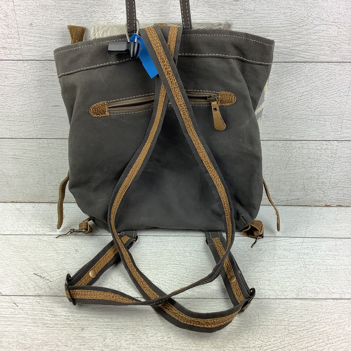 Backpack Leather By Myra, Size: Medium