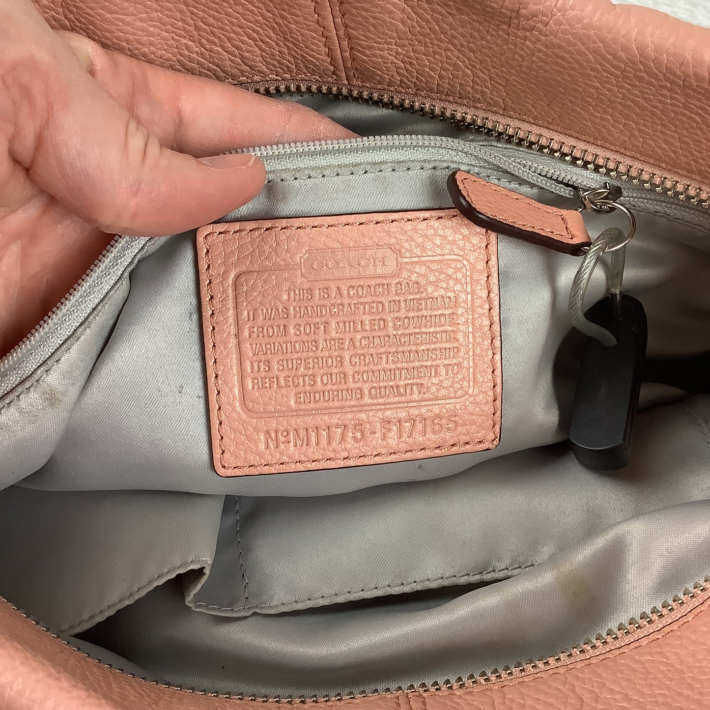 Handbag Designer By Coach, Size: Medium