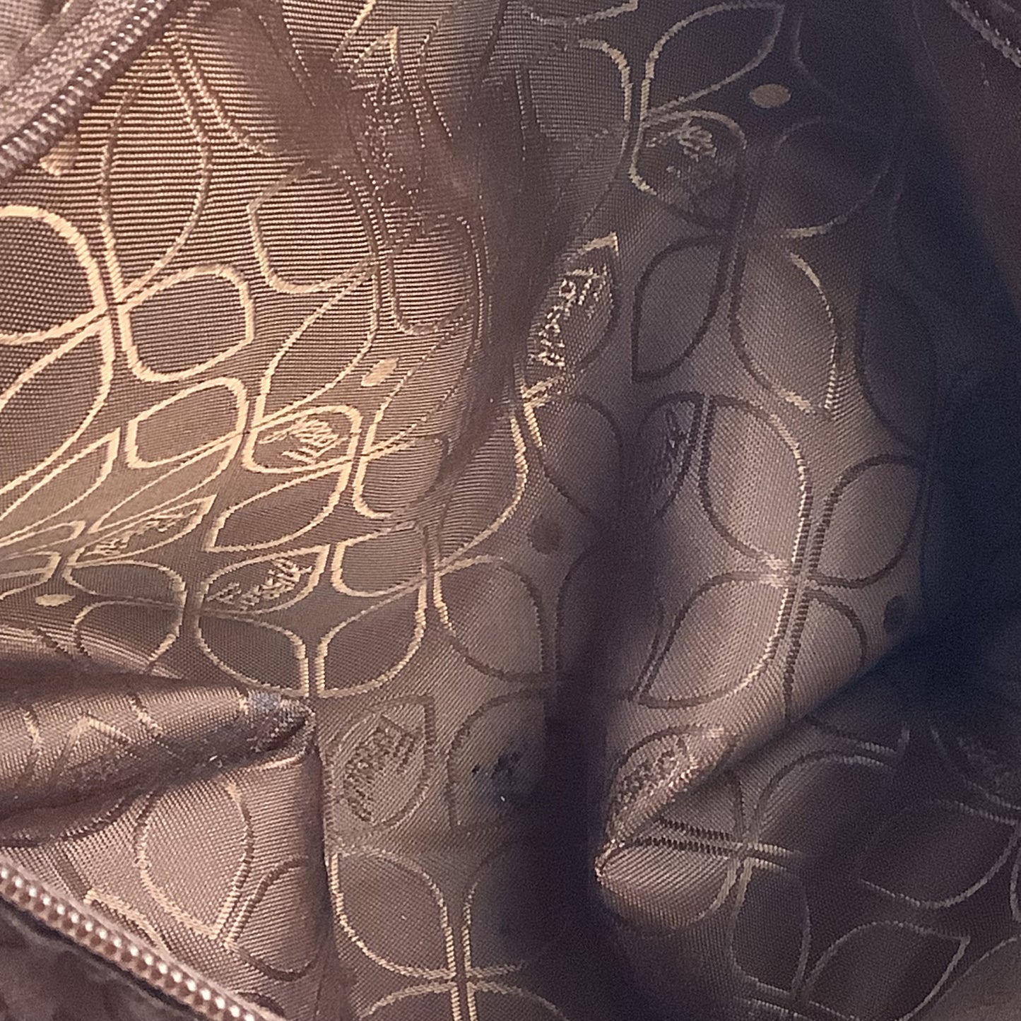 Handbag Leather By Fossil, Size: Medium