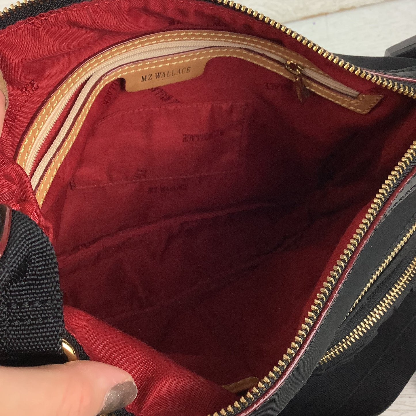 Crossbody Leather By Mz Wallace, Size: Medium