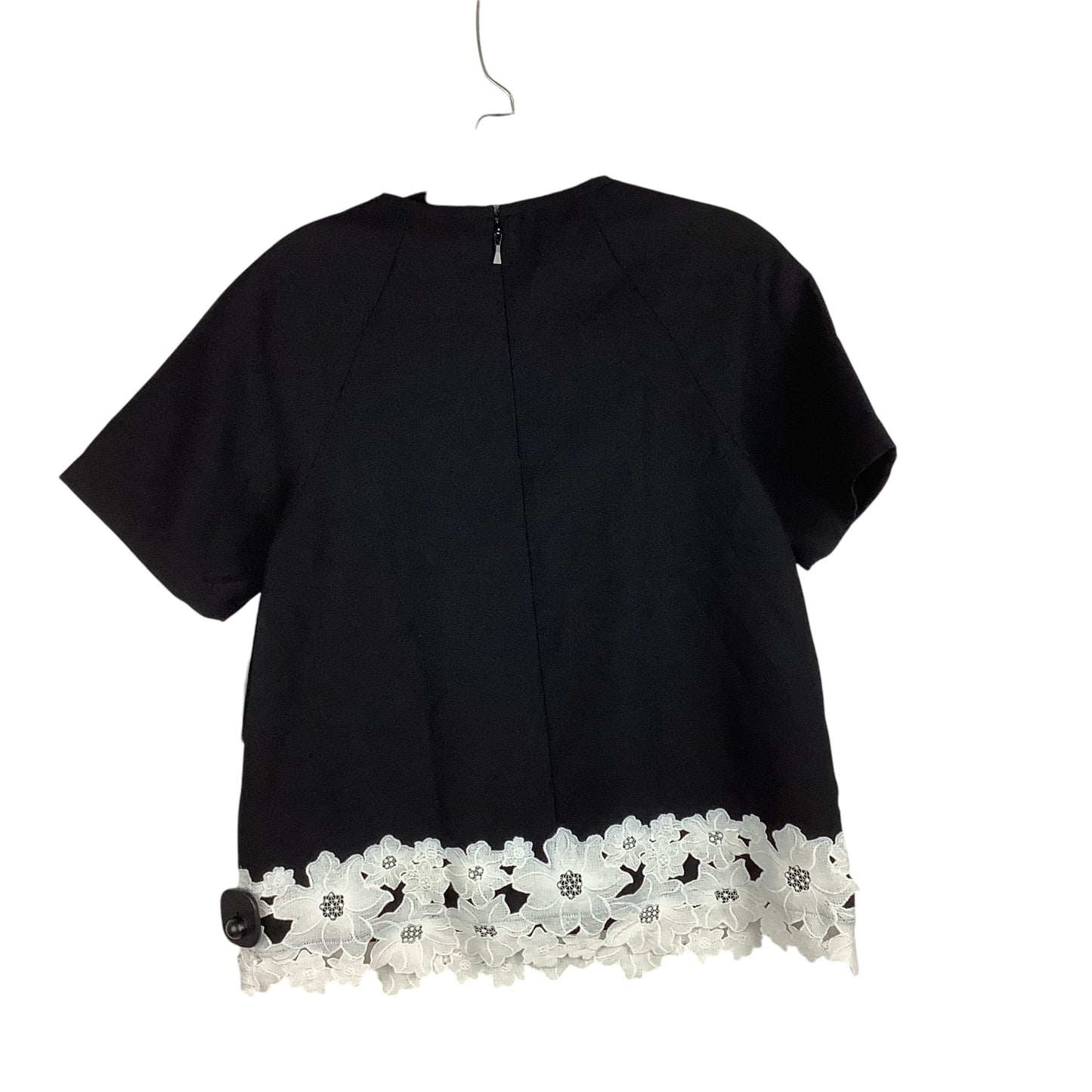 Top Short Sleeve Designer By Kate Spade In Black, Size: 2