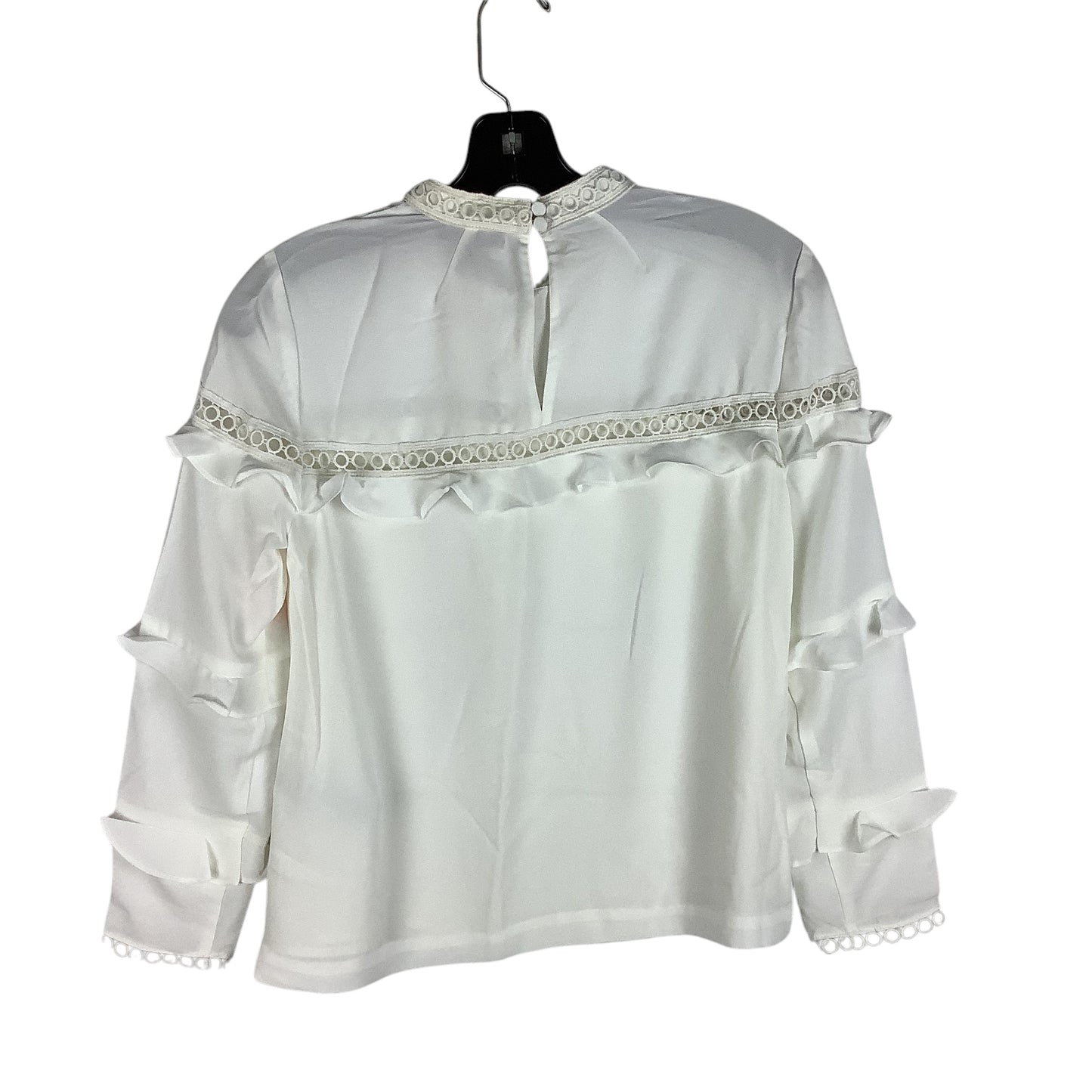 Top Long Sleeve By J. Crew In White, Size: 0