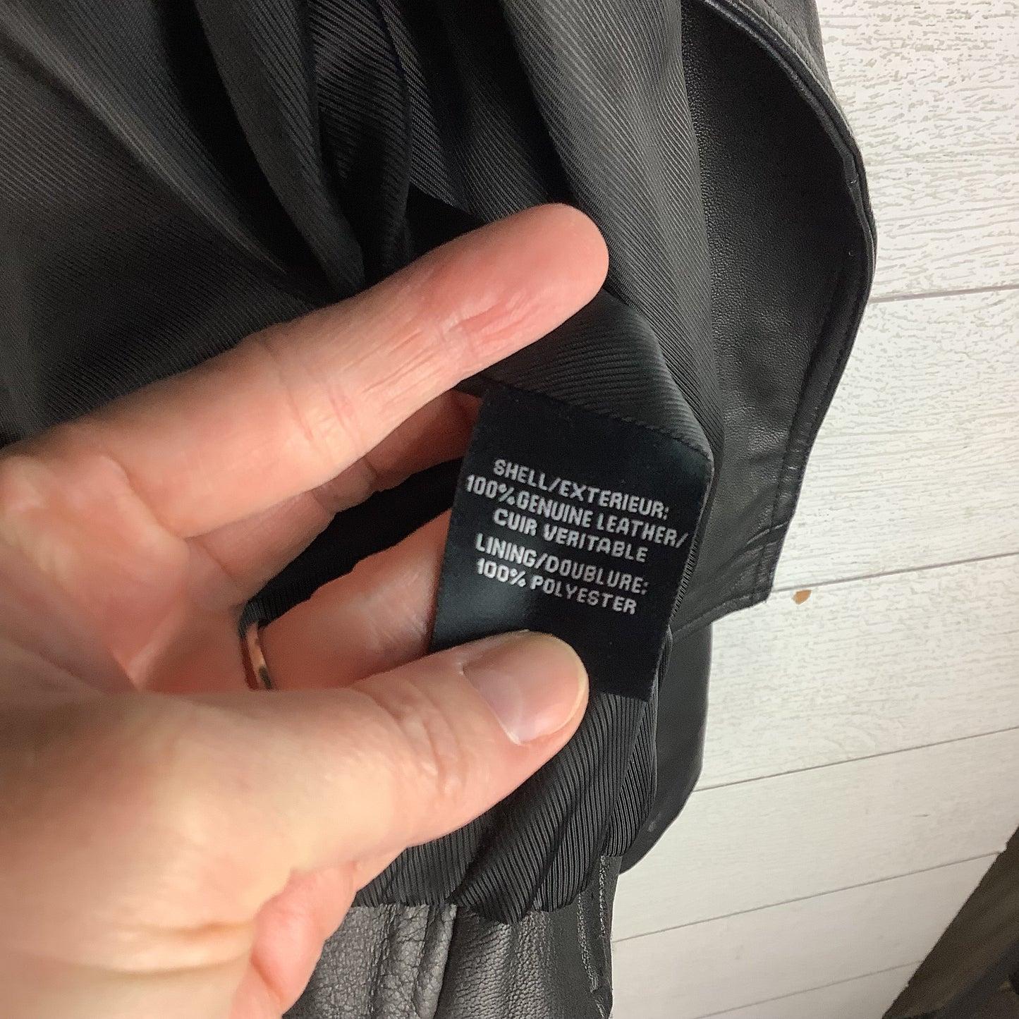 Jacket Leather By Bagatelle In Black, Size: S