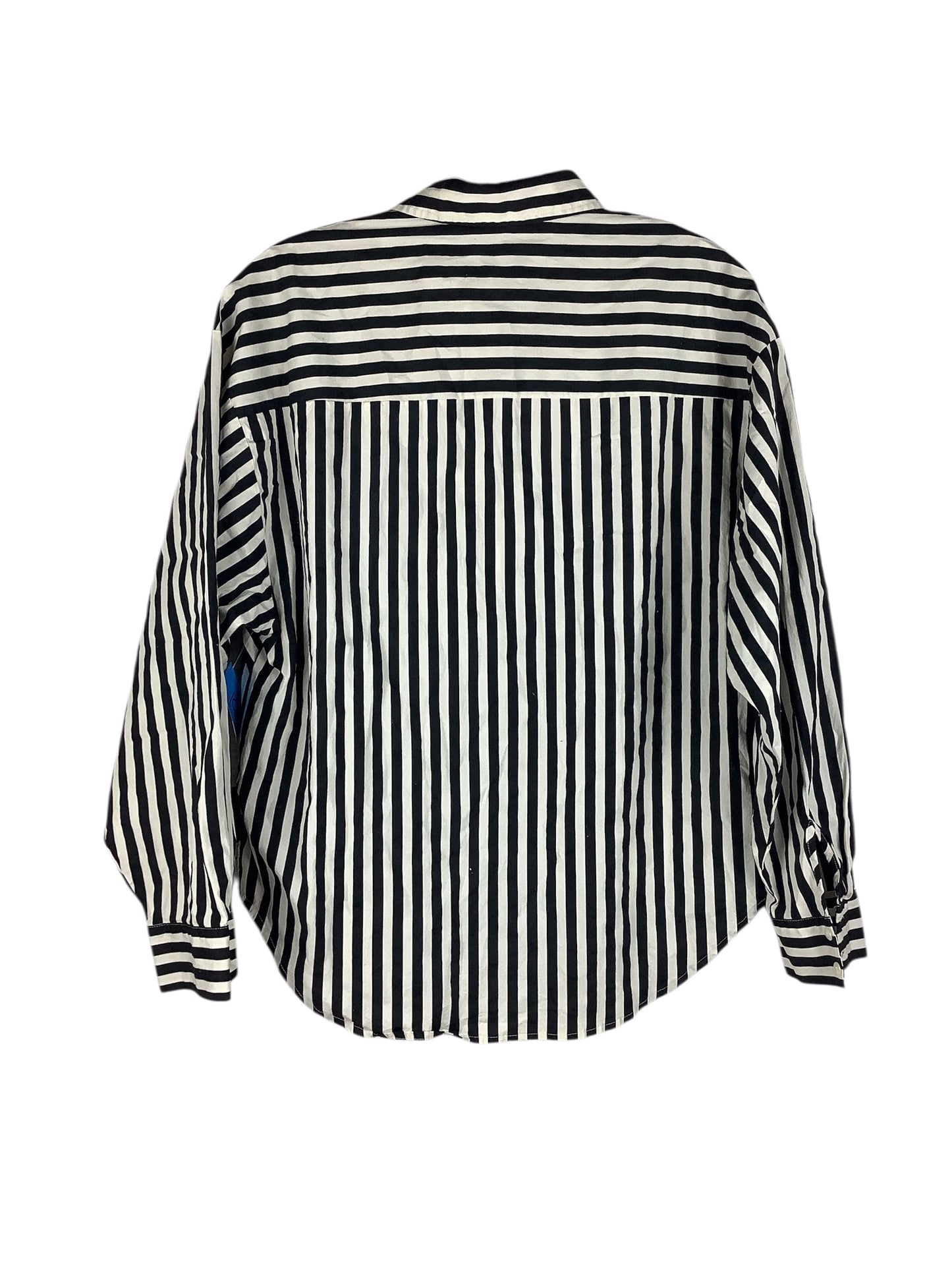 Top Long Sleeve By Express In Striped Pattern, Size: S