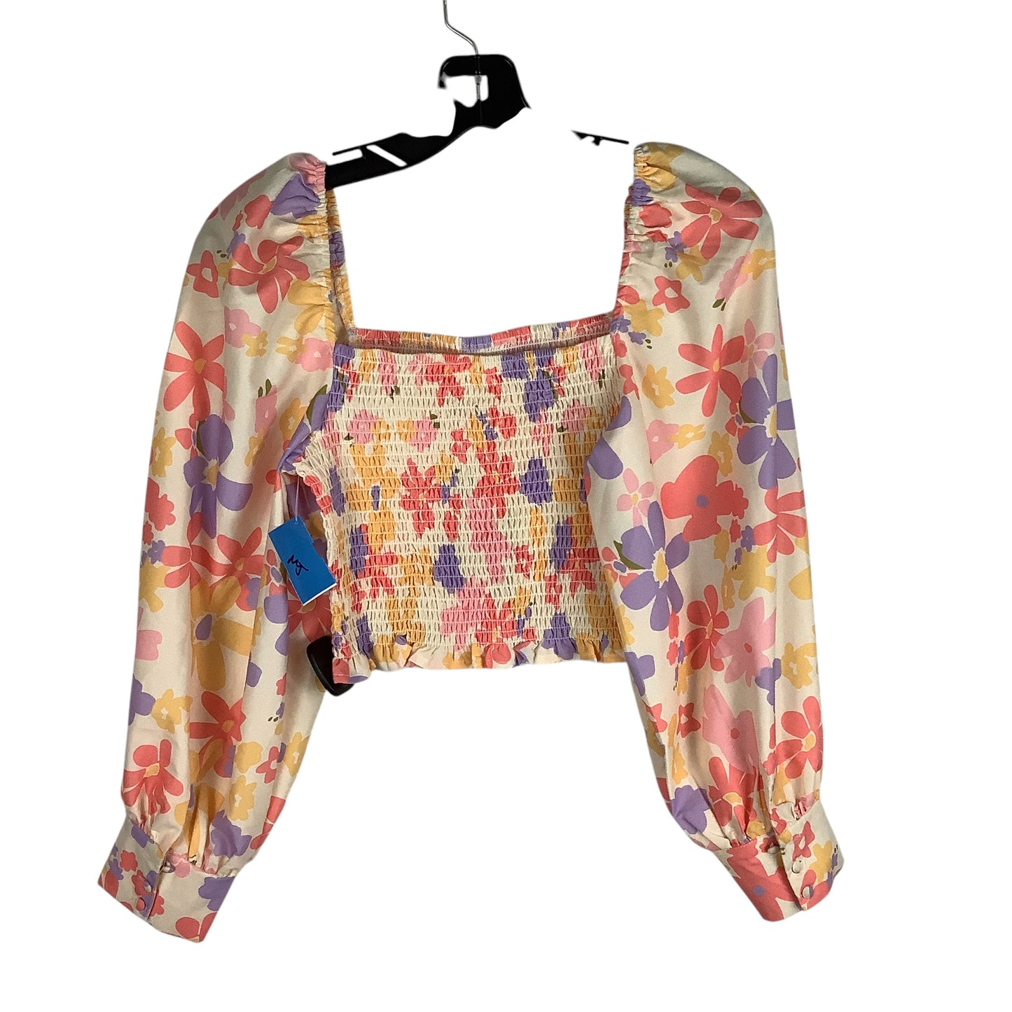 Top Long Sleeve By Cmc In Floral Print, Size: S