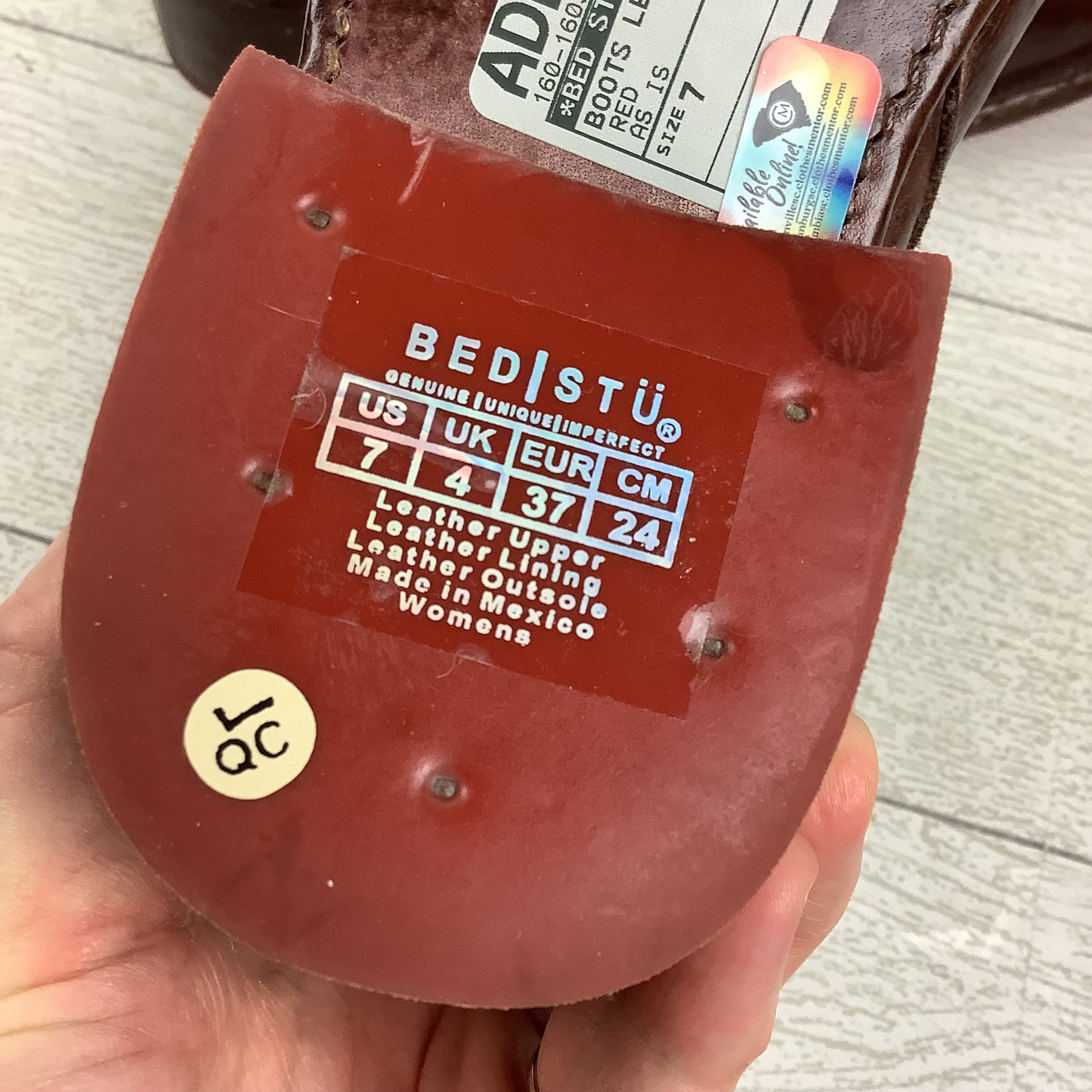 Boots Leather By Bed Stu In Brown, Size: 7