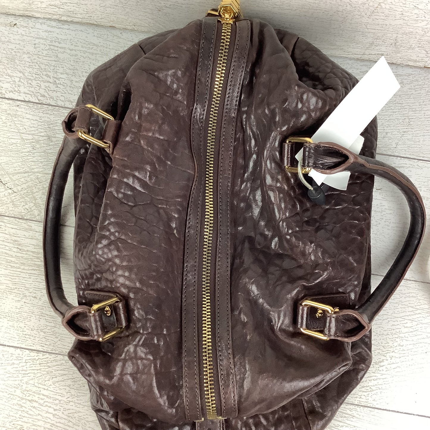Handbag Leather By Cmb, Size: Medium