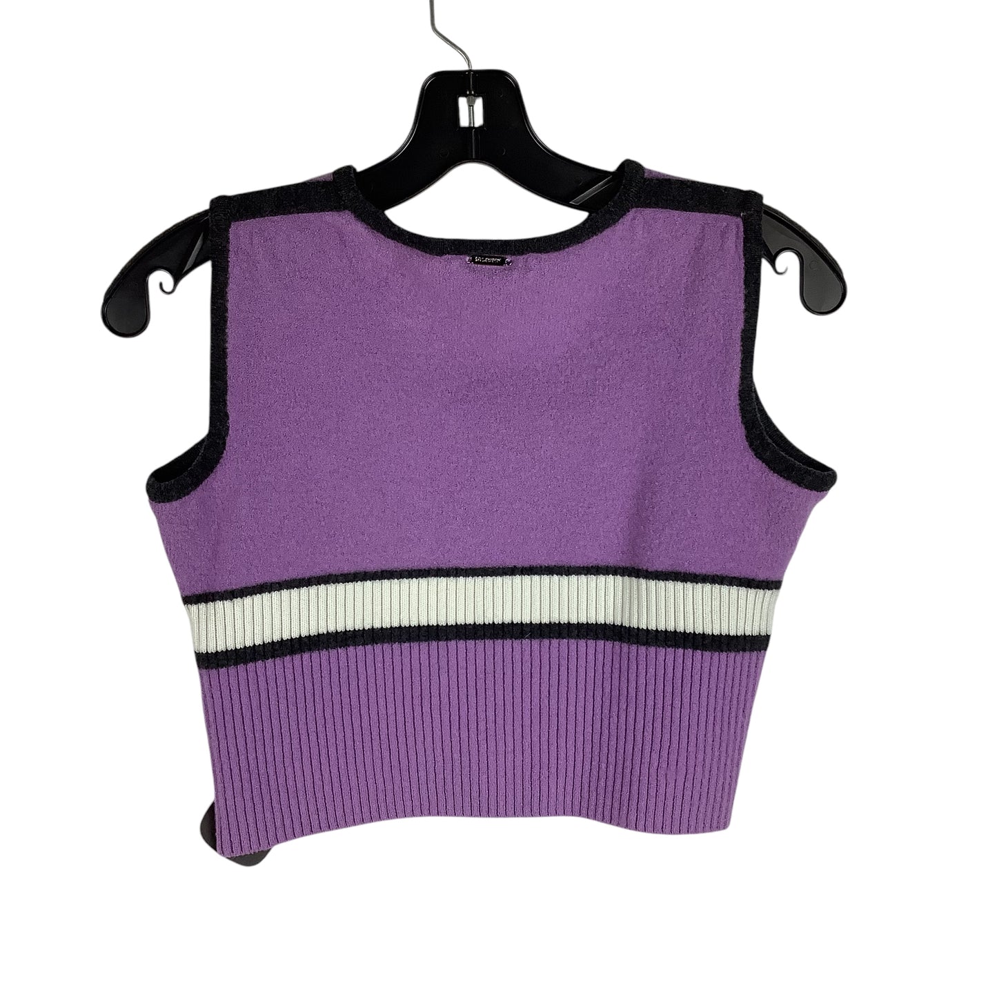 Top Sleeveless Designer By St. John In Purple, Size: S