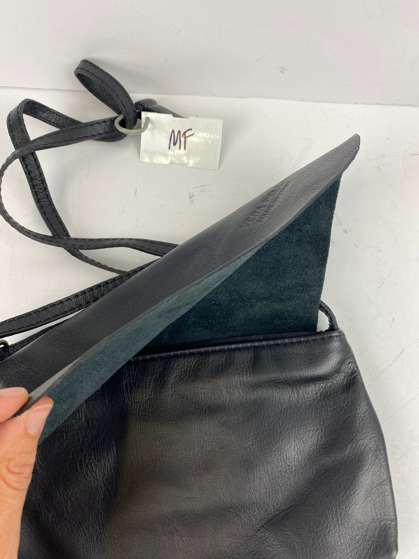 Crossbody Leather By Clothes Mentor, Size: Medium