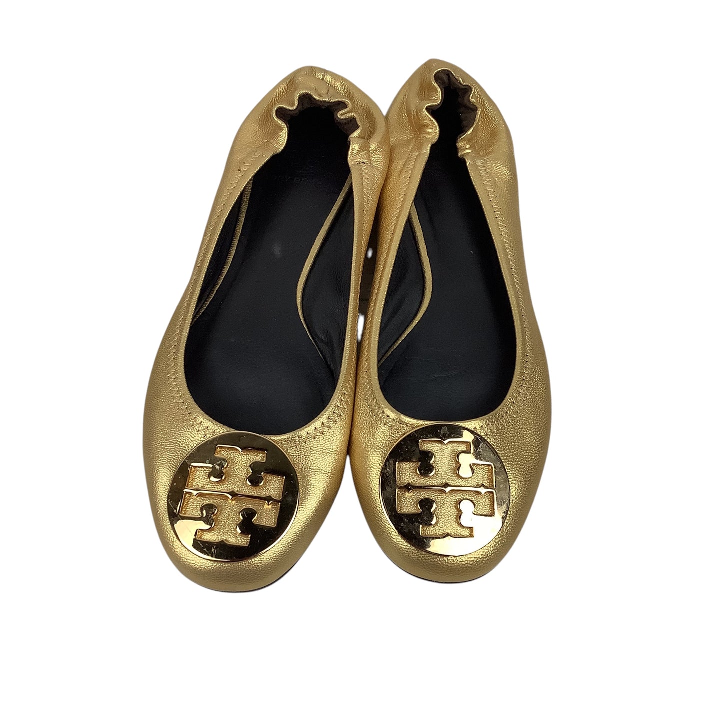 Shoes Designer By Tory Burch In Gold, Size: 9