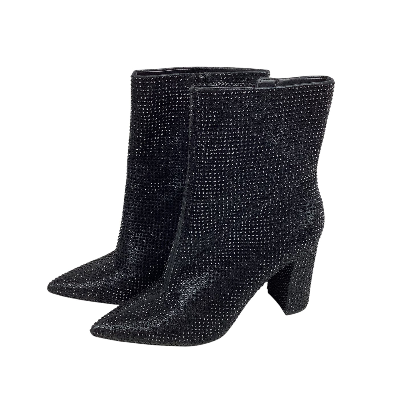 Boots Ankle Heels By Mix No 6 In Black, Size: 10 Wide