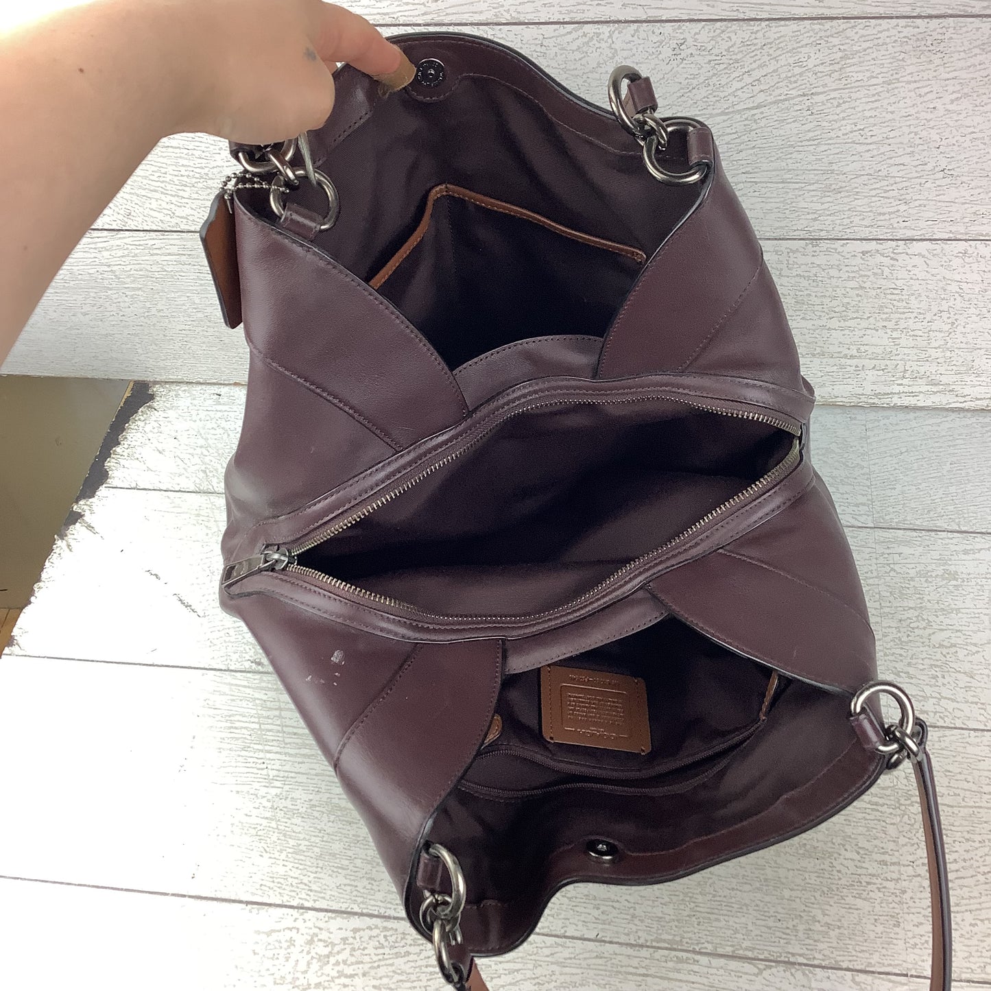 Handbag Designer By Coach, Size: Medium
