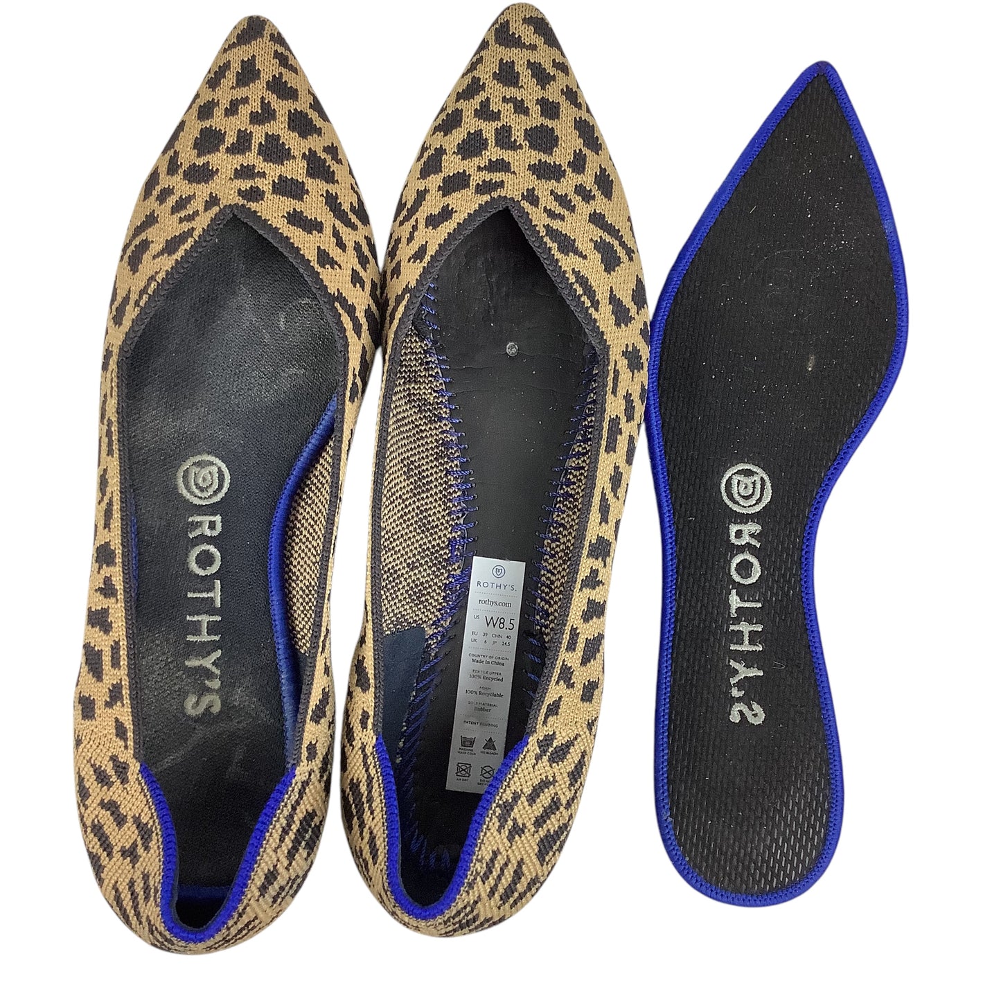 Shoes Designer By Rothys In Animal Print, Size: 8.5