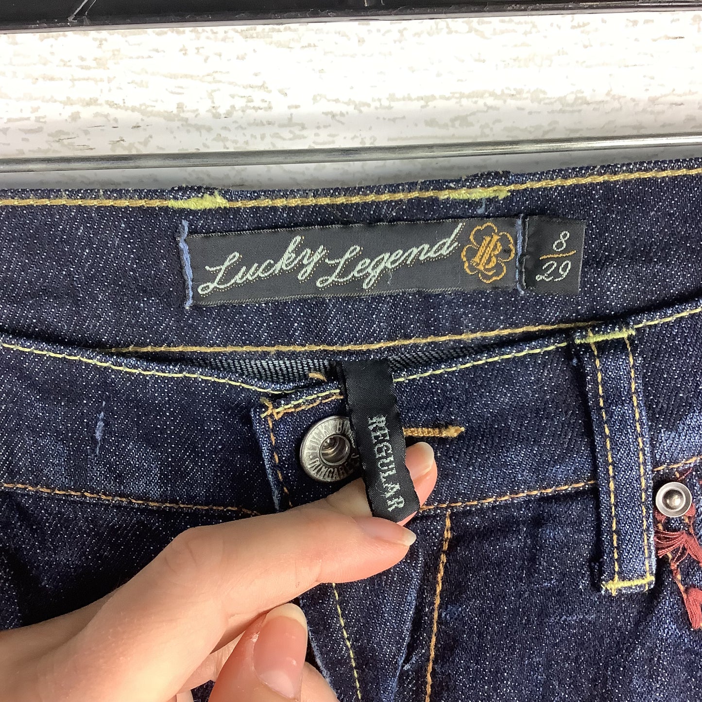 Jeans Boot Cut By Lucky Brand In Blue Denim, Size: 8