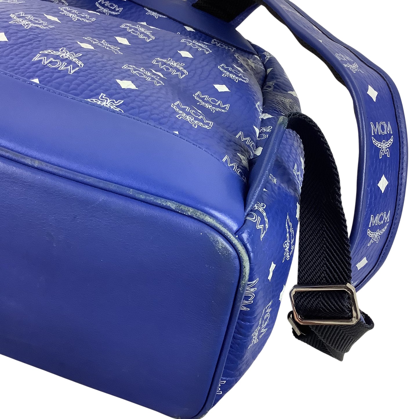 Backpack Luxury Designer By Mcm, Size: Large (As is)