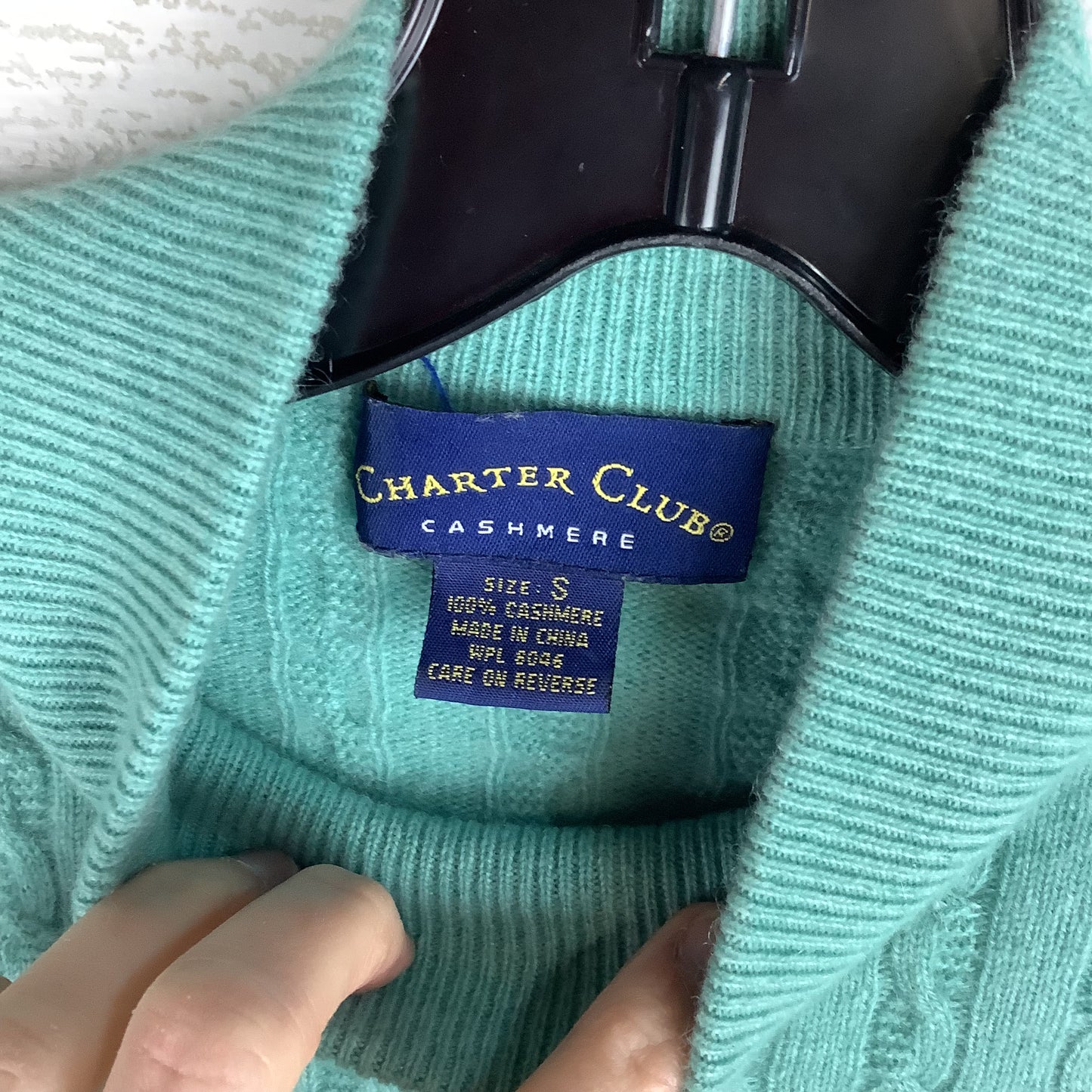 Sweater Cashmere By Charter Club In Green, Size: S
