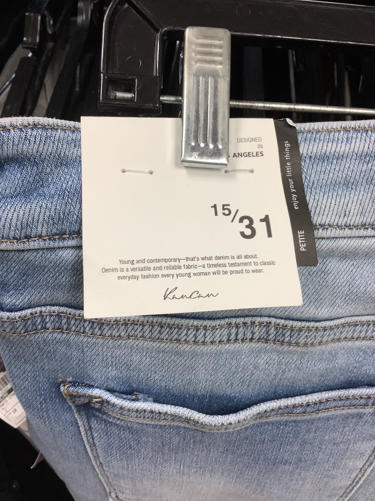 Jeans Boot Cut By Kancan In Blue Denim, Size: 12