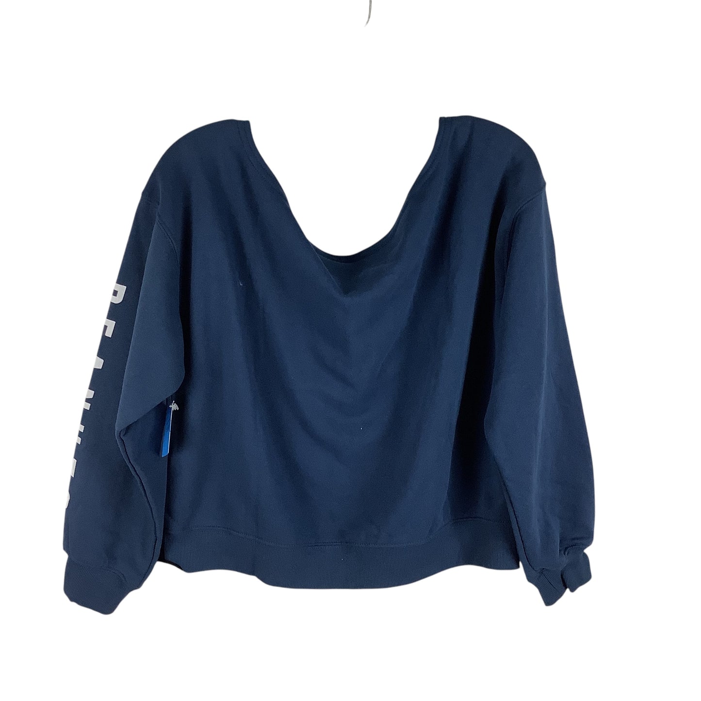 Sweatshirt Crewneck By Clothes Mentor In Navy, Size: L