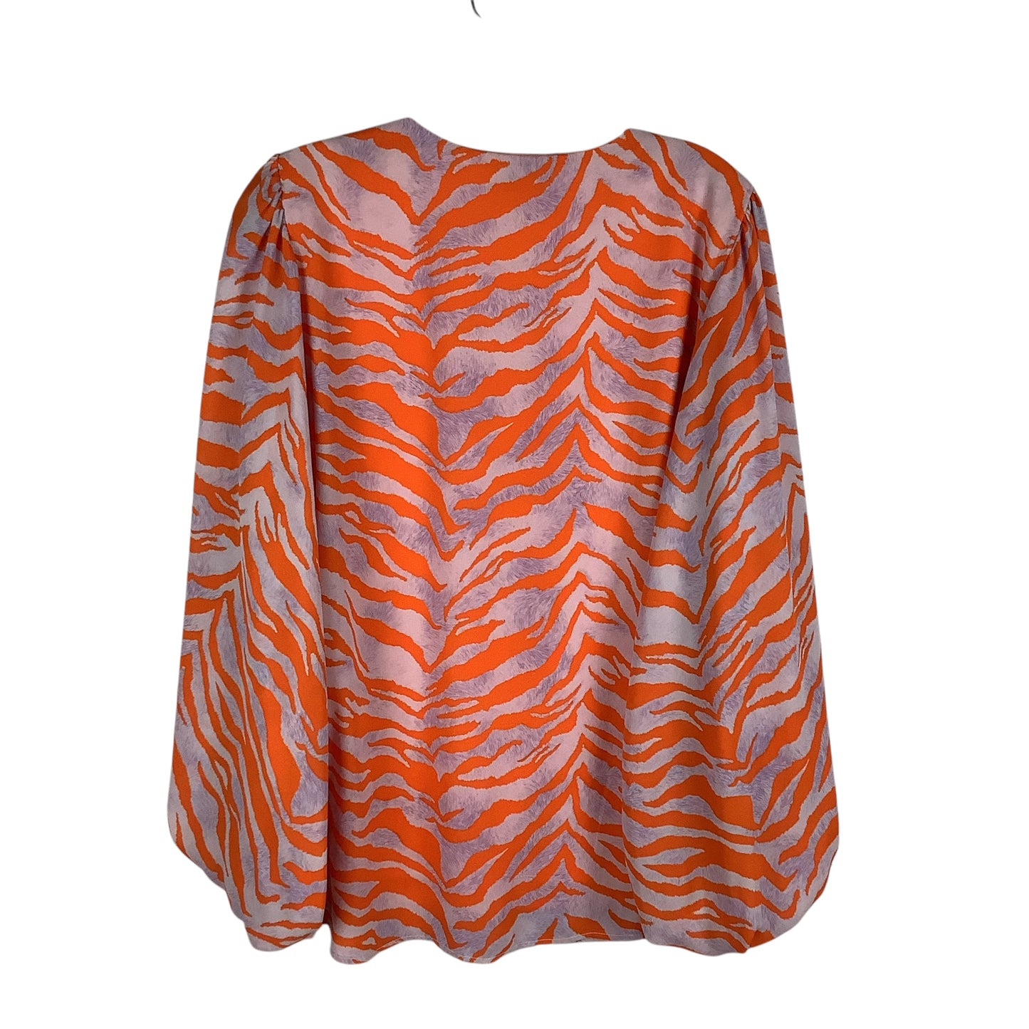 Top Long Sleeve By Cmc In Orange & Purple, Size: L