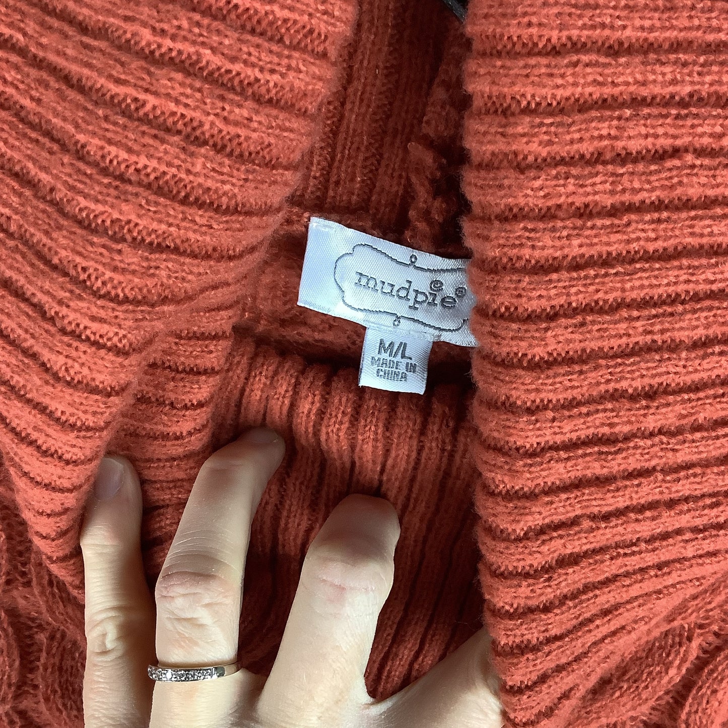 Sweater By Mudpie In Orange, Size: M/L