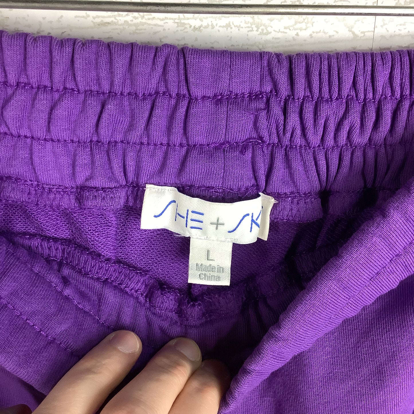 Shorts Set By She + Sky In Purple, Size: TOP S/ SHORTS L
