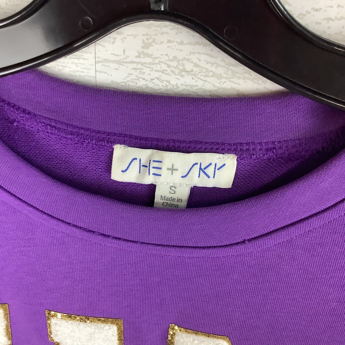 Shorts Set By She + Sky In Purple, Size: TOP S/ SHORTS L