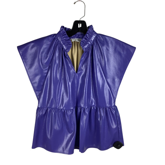 Top Short Sleeve By Thml In Purple, Size: Xs