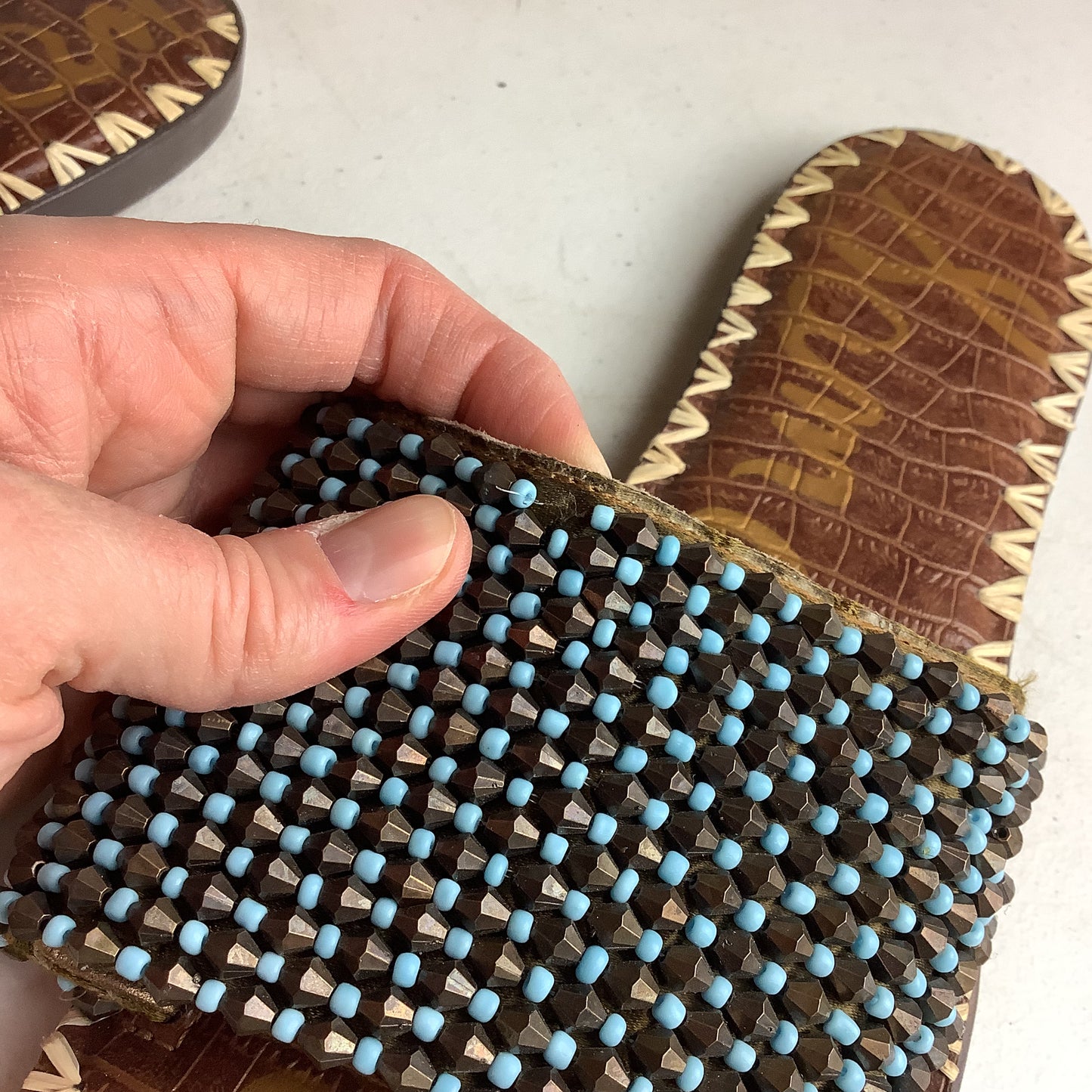 Sandals Flats By Sam Edelman In Blue, Size: 11