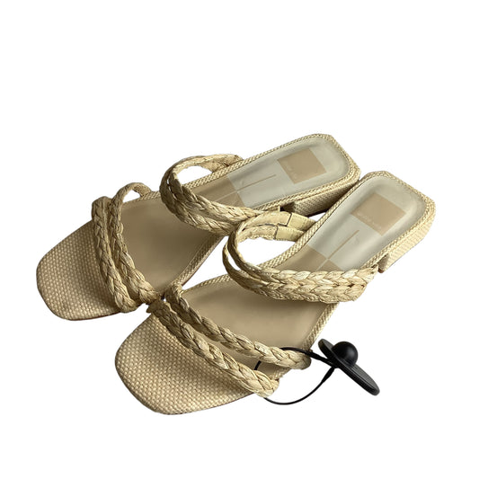 Sandals Heels Block By Dolce Vita In Tan, Size: 9.5