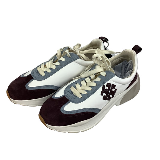 Shoes Designer By Tory Burch In Brown & White, Size: 9.5