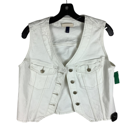 Vest Other By Universal Thread In White Denim, Size: S
