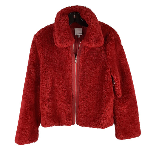 Jacket Faux Fur & Sherpa By Clothes Mentor  Size: S