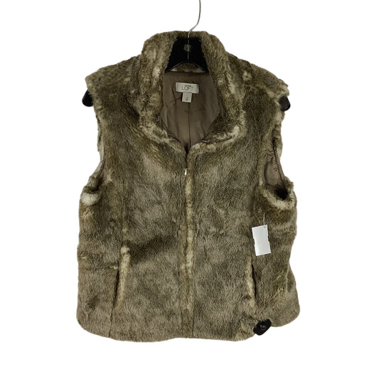 Vest Faux Fur & Sherpa By Loft  Size: 10